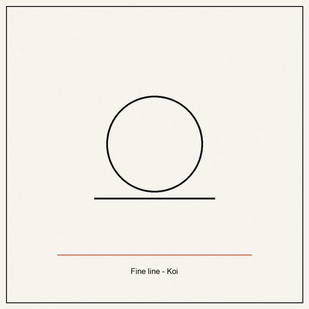 Minimal rose fine line